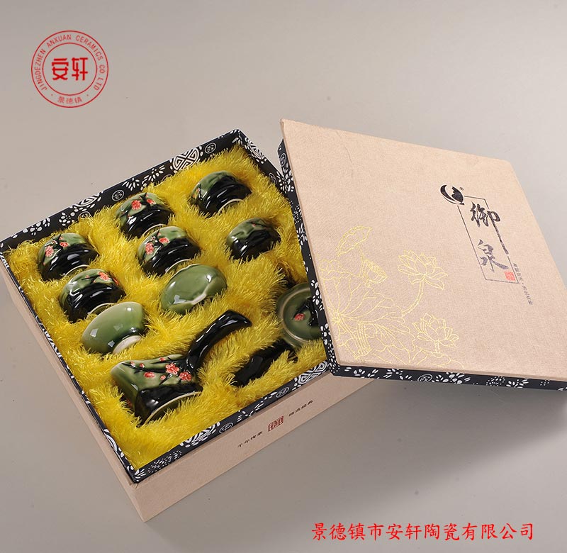 景德鎮(zhèn)專業(yè)定做影青陶瓷茶具