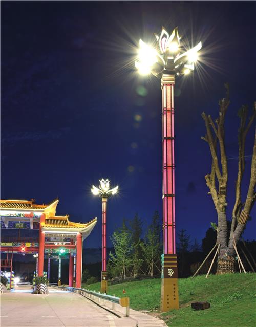 莲花玉兰灯