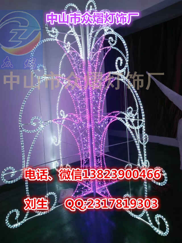  户外LED造型灯 梦幻灯光节动物造型 过街灯材质 市政灯杆亮化灯具