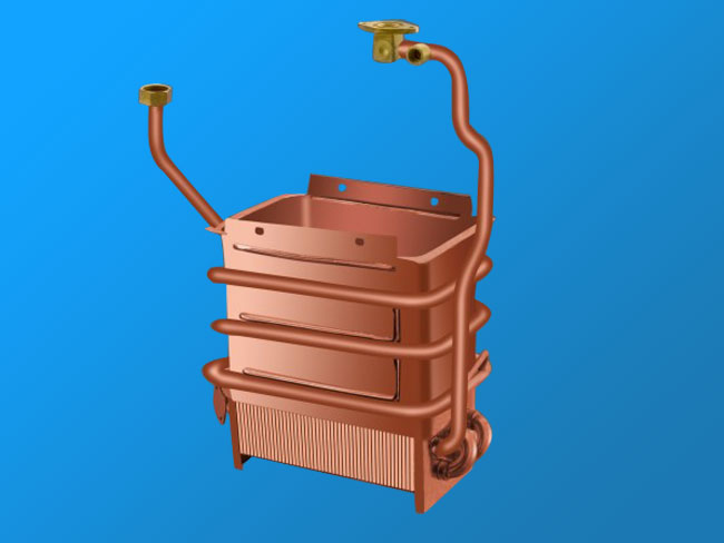 WPH10L anaerobic copper heat exchanger