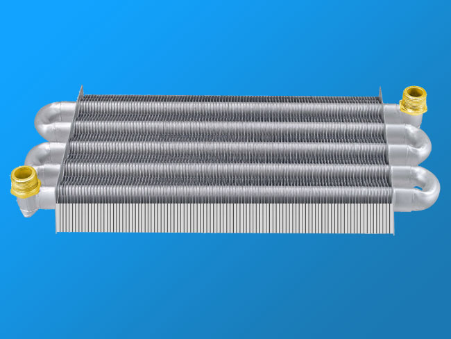 Single-channel wall-mounted furnace heat exchanger