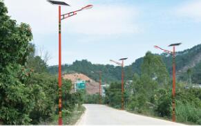 中山農(nóng)村道路照明也用上了太陽能路燈