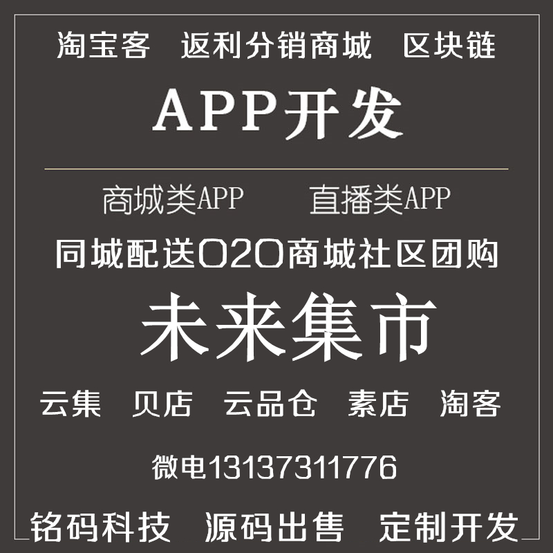 未来集市云集贝店素店云品仓399会员礼包模式现成APP源码出售