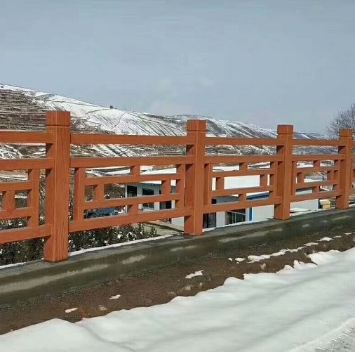2019年下半年吉安水泥仿木護欄廠商，河道仿木欄桿現貨批發原始圖片3