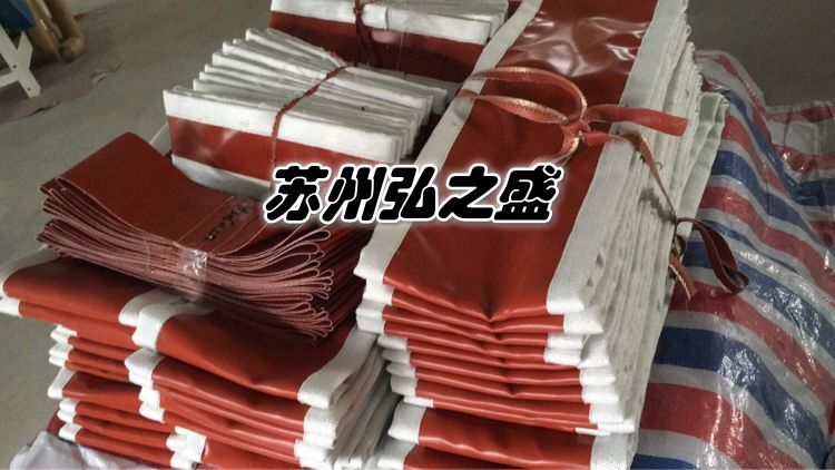 加厚1.4鋼絲硅膠布 水泥廠硅樹脂軟接防火布 弘之盛生產(chǎn)原始圖片2