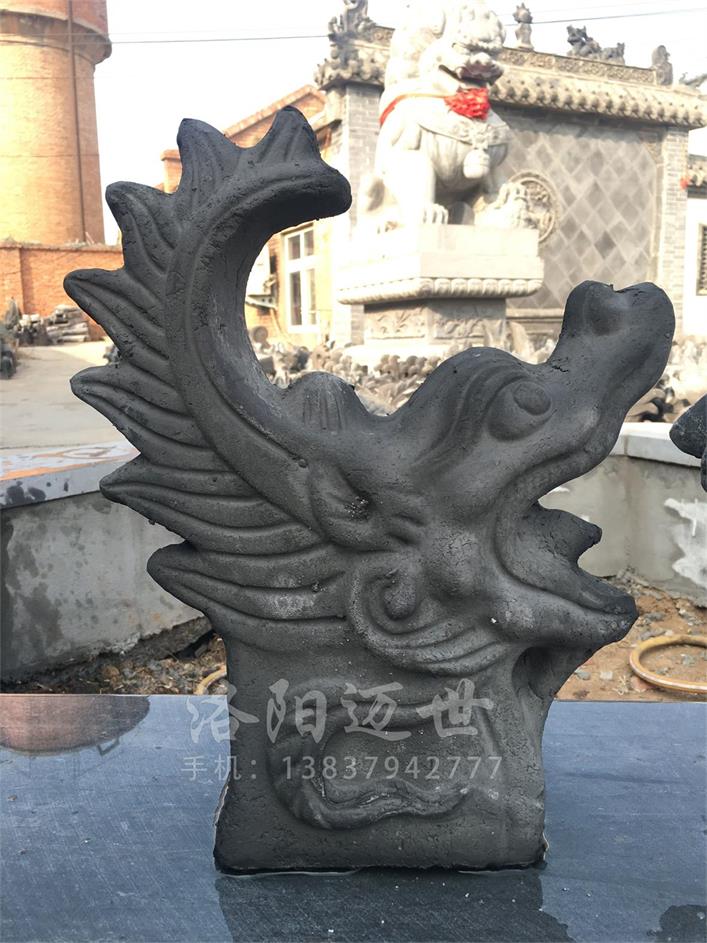 仿古建材垂兽跑兽望兽寺庙祠堂屋顶装饰青瓦定制五脊六兽配件齐全