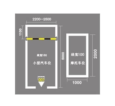 駐馬店停車場設計廠家，道路熱熔劃線，車庫地坪漆施工原始圖片3