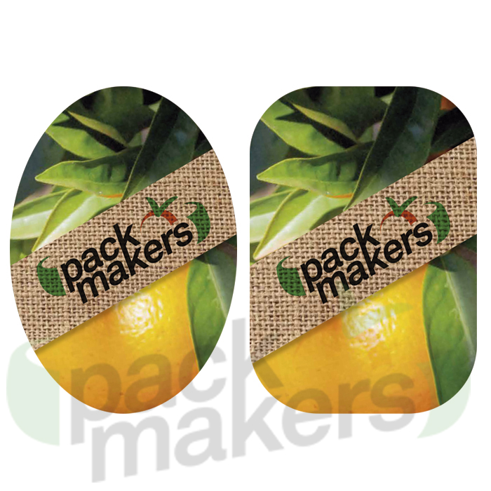 kraft paper or coated paper Identification labels for fruits