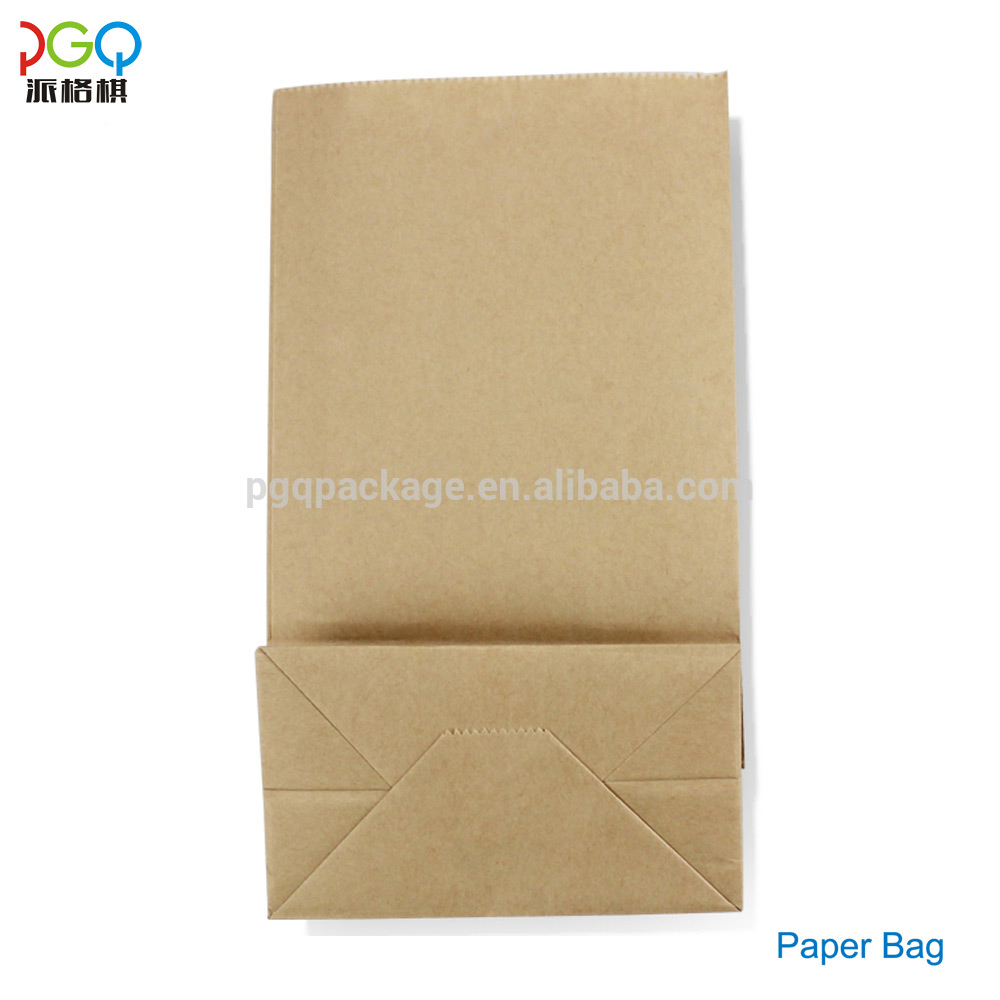 Hot selling brown colorful kraft paper packaging bag for bread