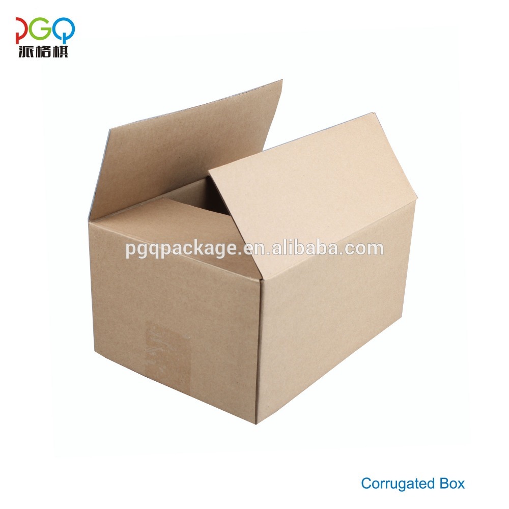 Recyclable brown corrugated shipping kraft packaging carton box