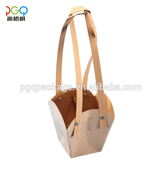 Creative packaging kraft paper bag with handle