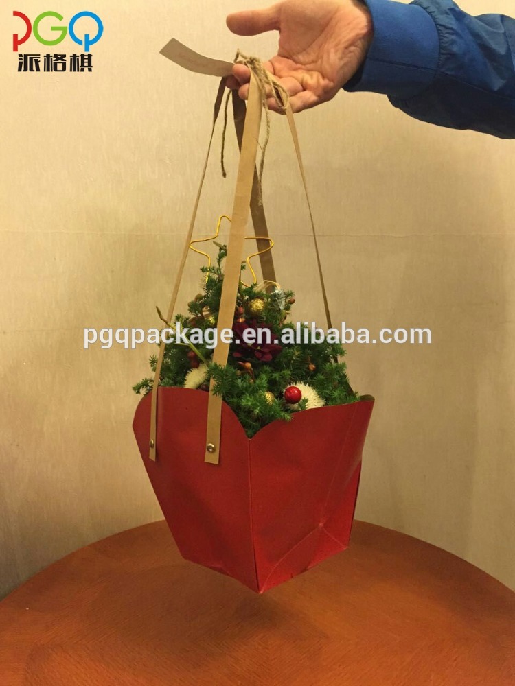 Creative packaging kraft paper bag with handle