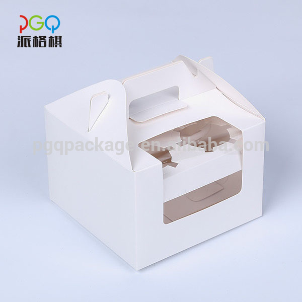 disposable transparent kraft cardboard cake packaging box