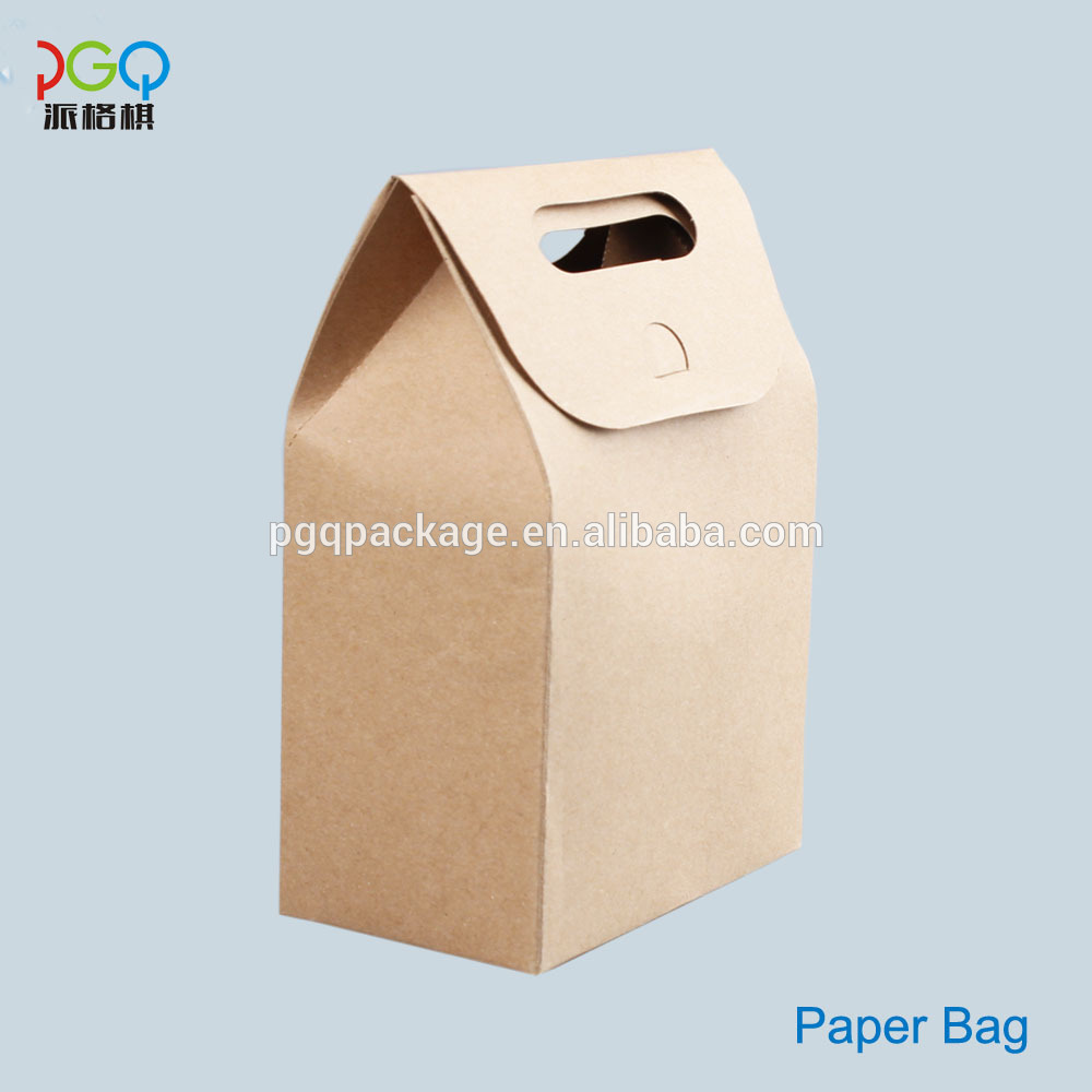 Disposable brown kraft paper bag for Roasting cookies or bread原始圖片3