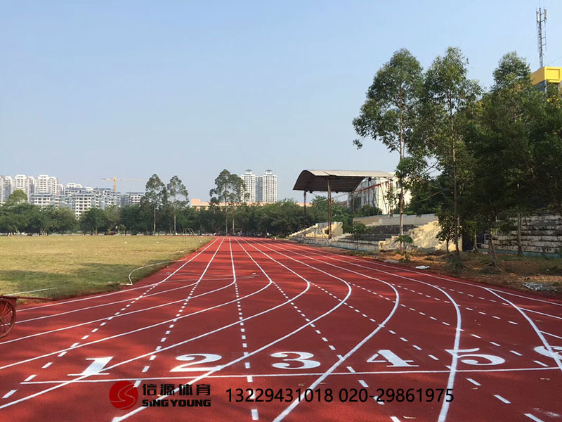 海口新国标塑胶跑道施工建设厂家，质保三年！