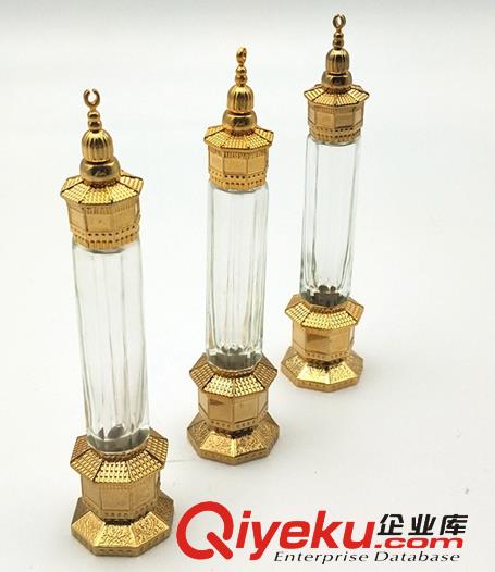 廠家定制精油款鋅合金香水蓋金色寶塔香水瓶 gd金屬香水瓶蓋原始圖片3
