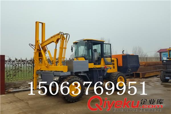 安裝930裝載機護欄打樁機 920波形護欄打樁機 護欄打樁車