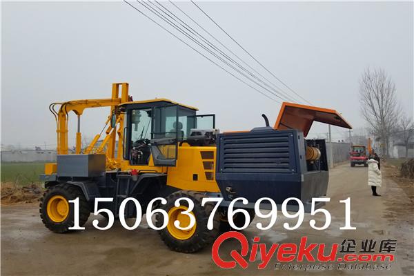 公路護欄立柱打樁機 高速路波形護欄打樁機 公路欄桿打樁機