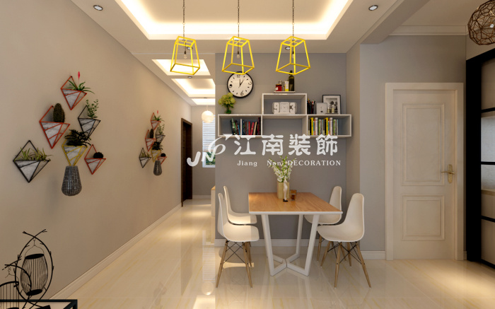 哈爾濱江南裝飾公司凡爾賽詩城北歐現代風格裝修效果圖