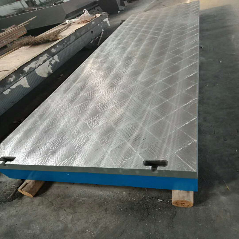 鑄鐵平臺劃線平板鉗工工作臺焊接研磨平板平臺