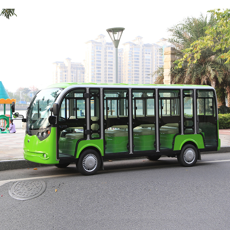 東莞十四座封閉式電動游覽觀光車 旅游觀光車的價格