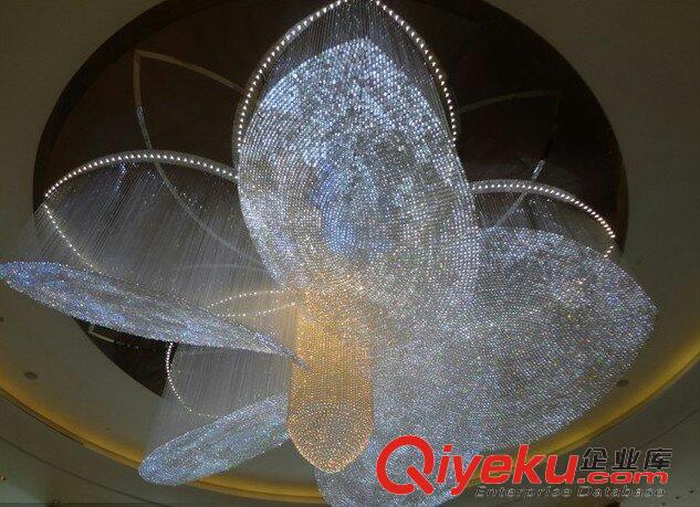 酒店大堂水晶吊線燈原始圖片3