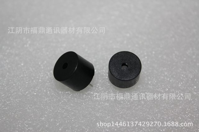 福鼎供应3v 5v 12v 12mm电磁有源插针式蜂鸣器