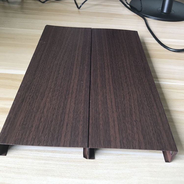 仿桃木紋鋁方通 熱轉印鋁方通吊頂原始圖片3