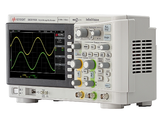 DSOX1102A 示波器：70/100 MHz，2 个模拟通道