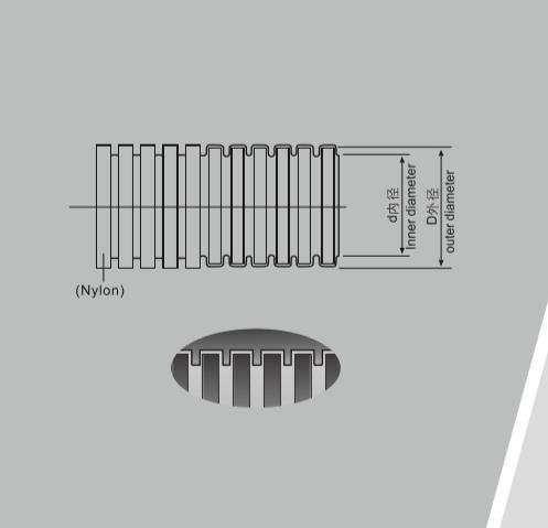 双层尼龙软管 波纹管双壁管穿线软管 华浔电气