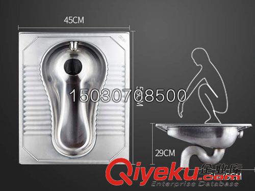 張家口農(nóng)村用不銹鋼蹲便器 新凱品牌 不銹鋼廁具 原始圖片3