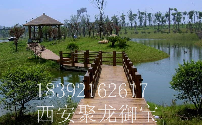 西安仿古拱橋，防腐木拱橋，公園水上拱橋，景點拱橋原始圖片2