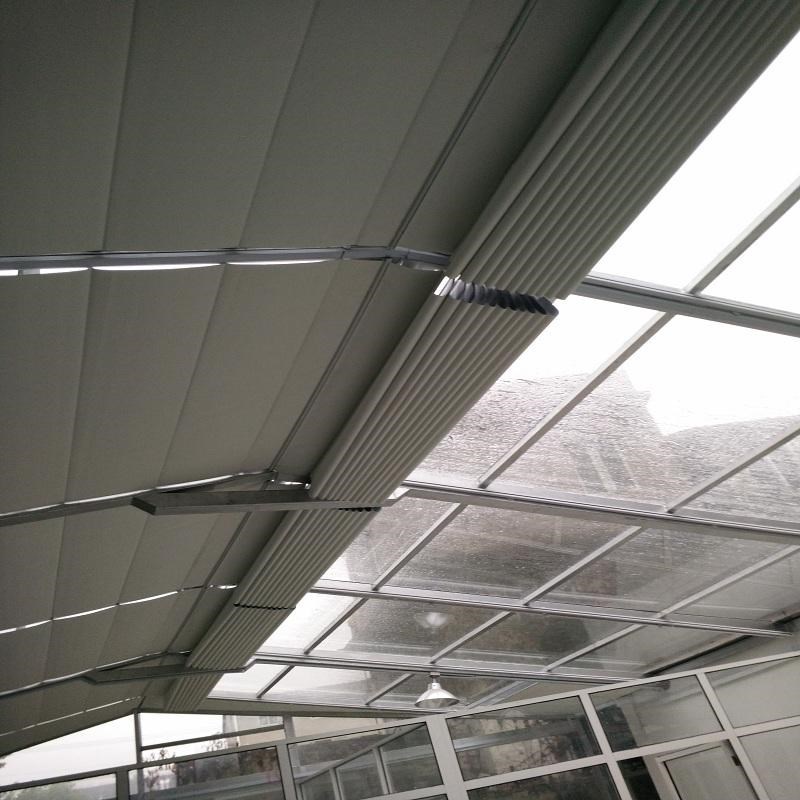 大連電動遮陽簾 陽光房遮陽簾 防紫外線 大連東之潤門窗原始圖片3