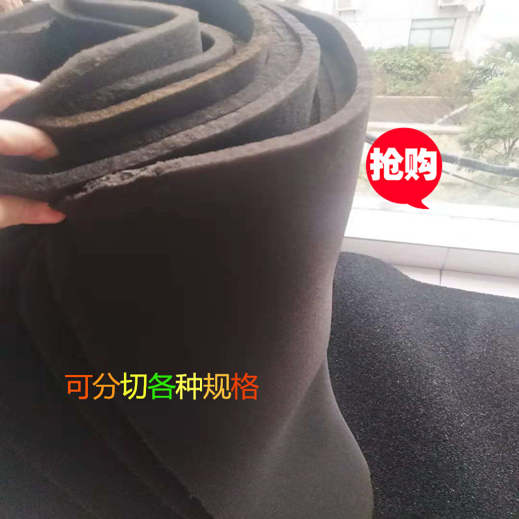 環(huán)保聚氨酯過濾海綿防塵過濾棉黑色工業(yè)過濾棉 防塵海綿 阻燃海綿原始圖片2