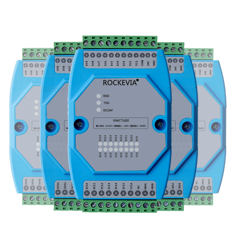 河南威盛16路數字量輸入模塊  RS485 MODBUS RTU 標準通訊