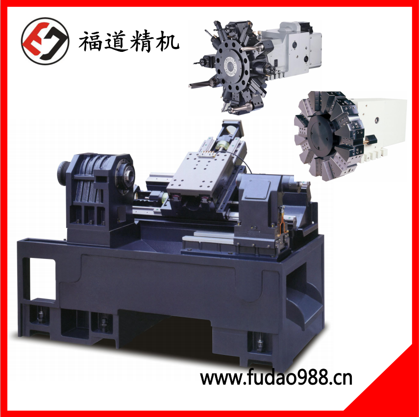 福道數(shù)控車床FDL-52KT，刀塔機(jī)，刀塔尾頂數(shù)控車床多少錢一臺(tái)