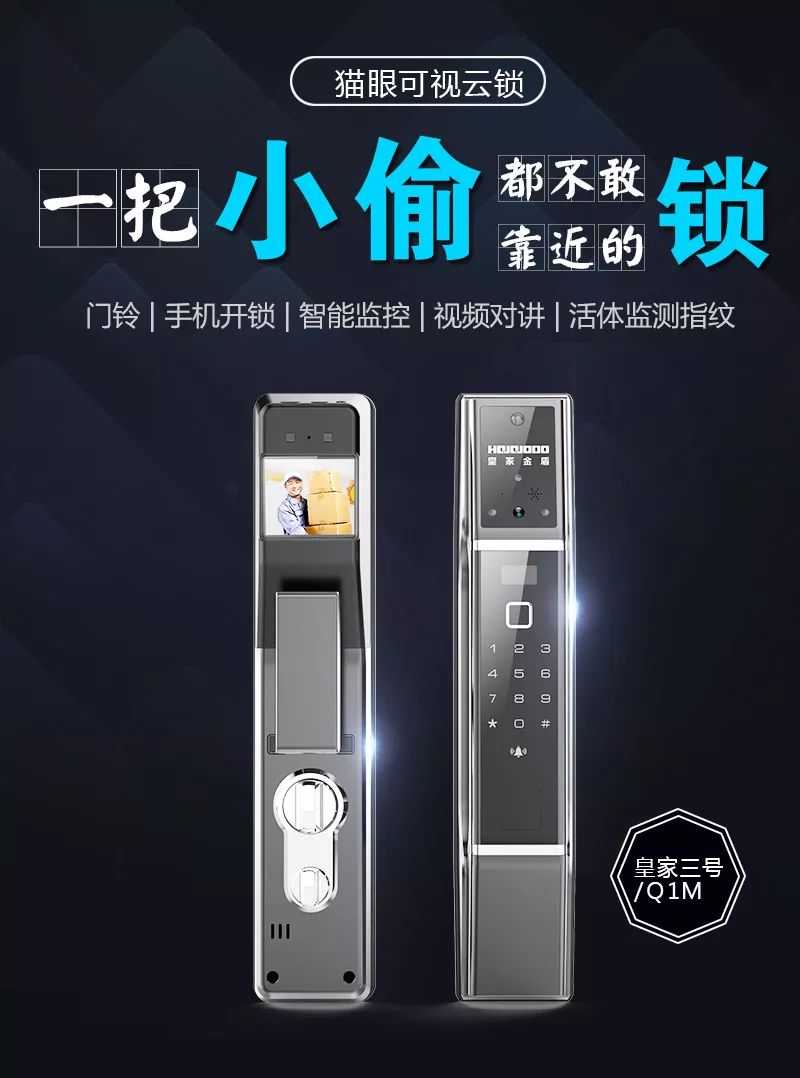 皇家金盾Q1M貓眼可視云鎖